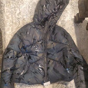 Zara Army Design Puffer Jacket